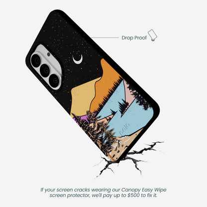 Black Night Trails Samsung Galaxy S26 Case