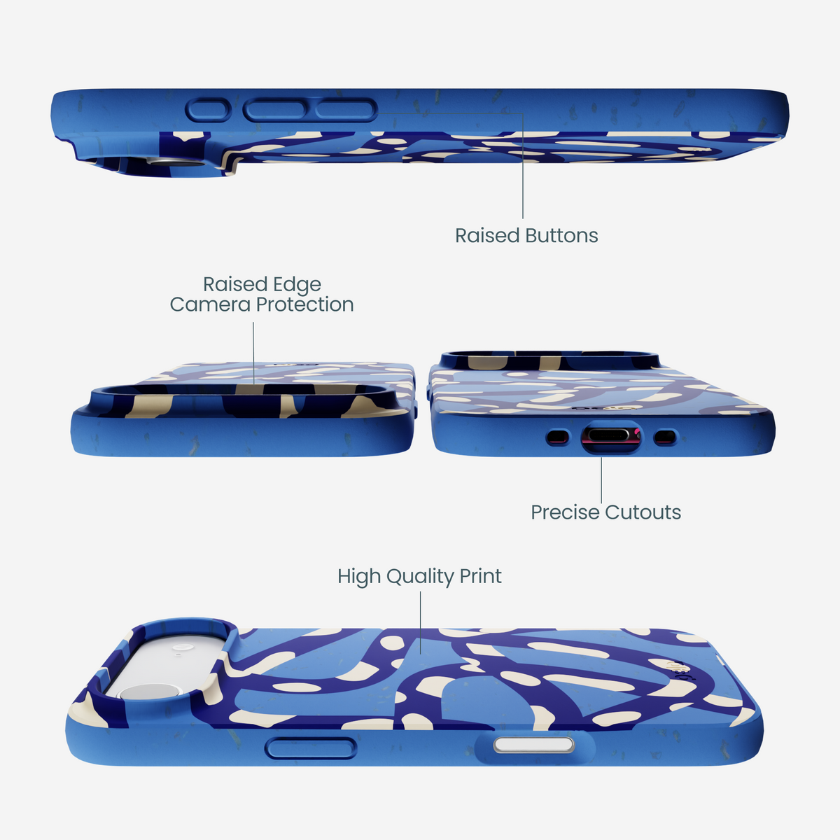 Electric Blue Noodles iPhone Air Case