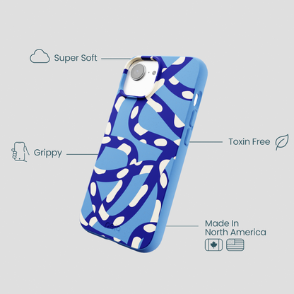Electric Blue Noodles iPhone 16e/17e Case