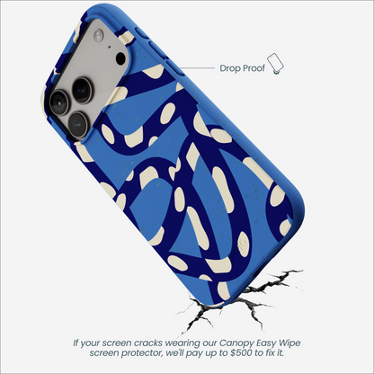 Electric Blue Noodles iPhone 17 Pro Max Case