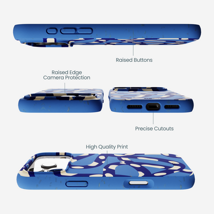 Electric Blue Noodles iPhone 17 Pro Max Case