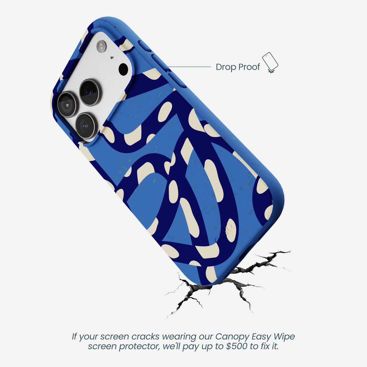 Electric Blue Noodles iPhone 17 Pro Case