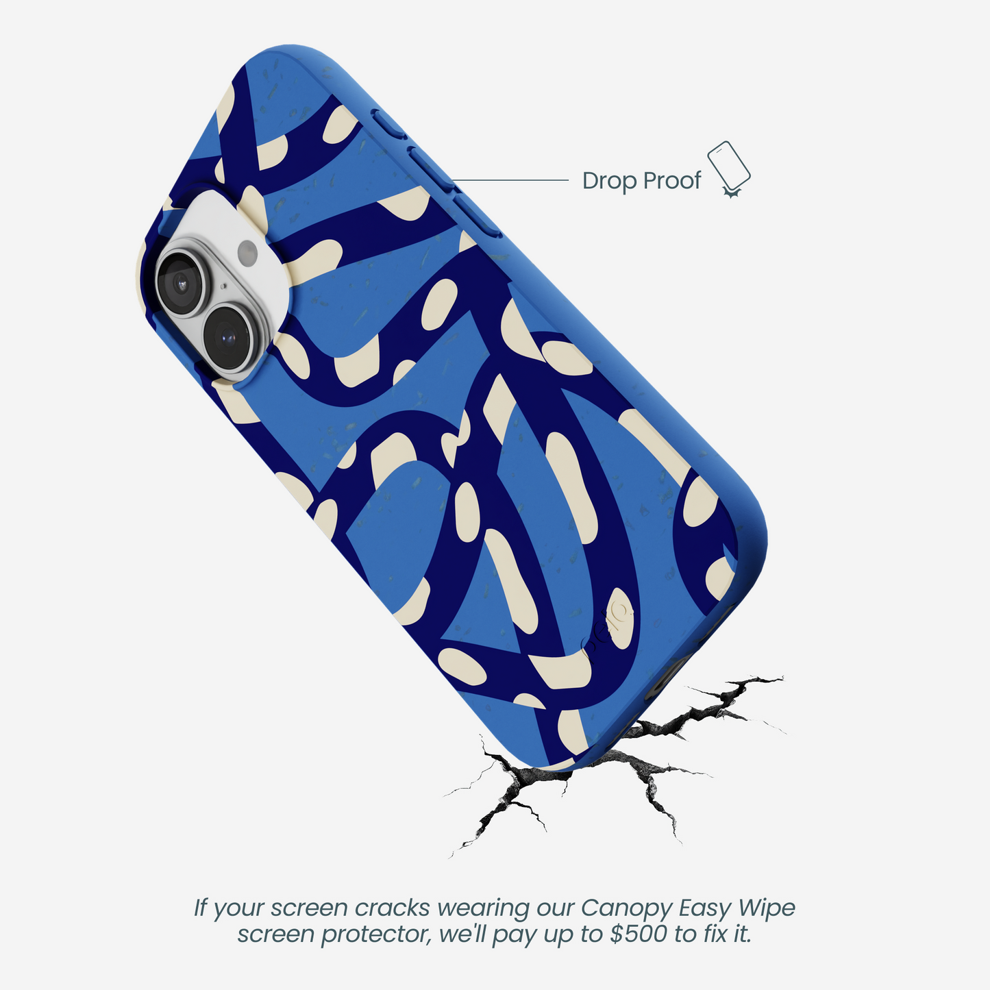 Electric Blue Noodles iPhone 17 Case