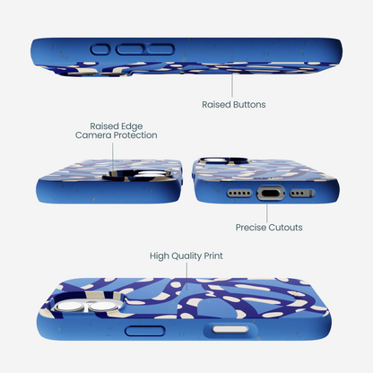 Electric Blue Noodles iPhone 17 Case