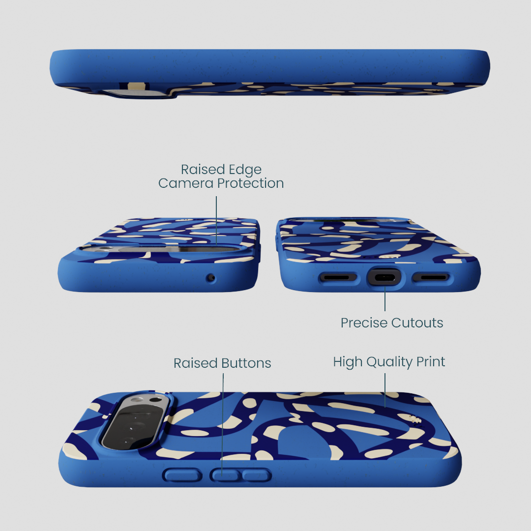 Electric Blue Noodles Google Pixel 10 Pro XL Case