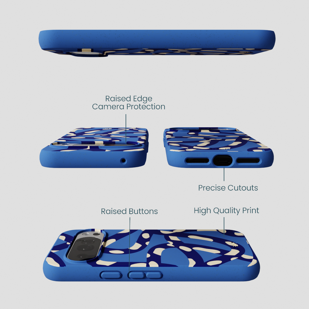 Electric Blue Noodles Google Pixel 10/10 Pro Case
