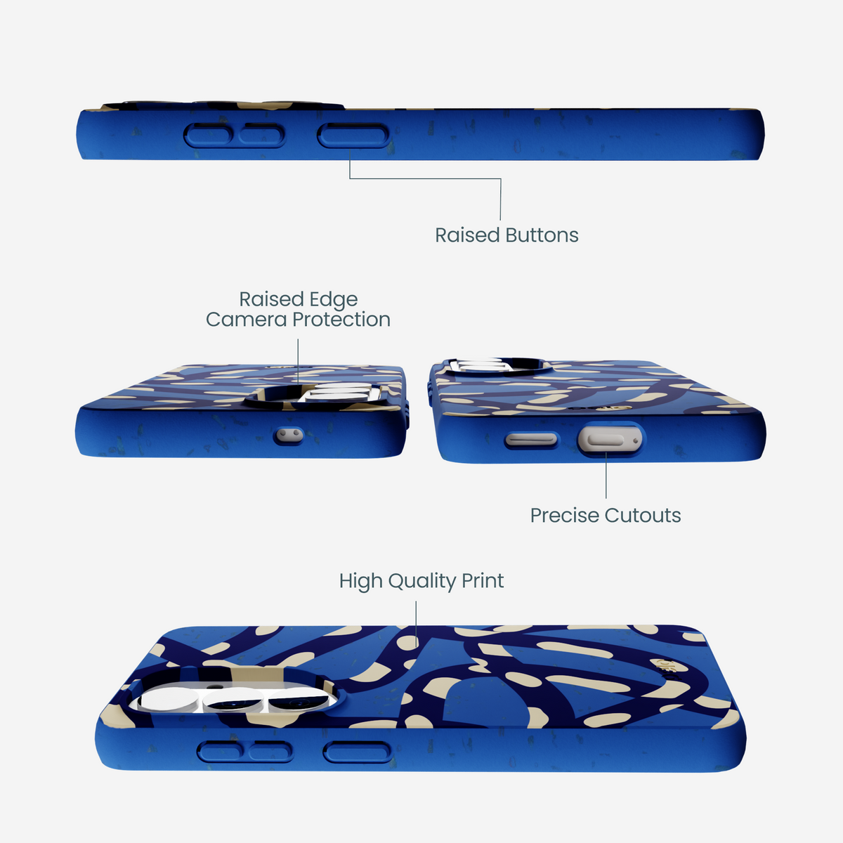 Electric Blue Noodles Samsung Galaxy S26 Case