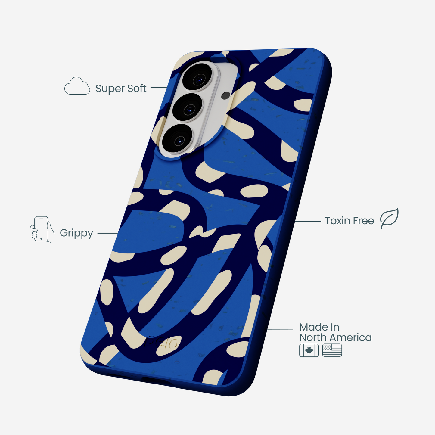 Electric Blue Noodles Samsung Galaxy S26 Case