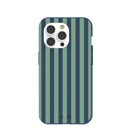 Navy Blue Northern Stripes iPhone 14 Pro Case