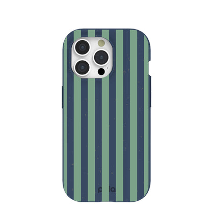 Navy Blue Northern Stripes iPhone 15 Pro Case