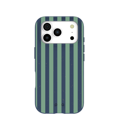 Navy Blue Northern Stripes iPhone 17 Pro Case