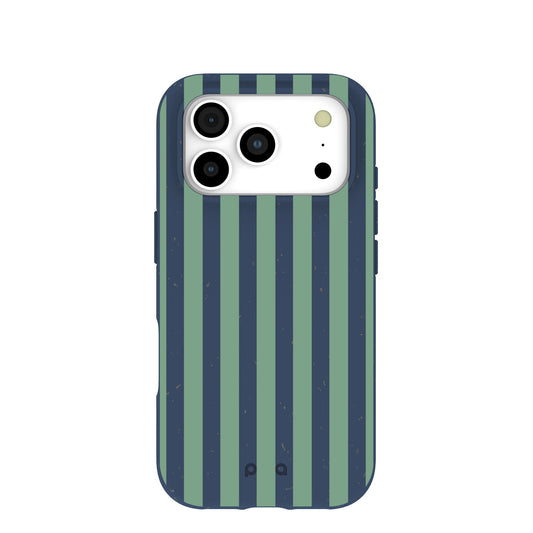 Navy Blue Northern Stripes iPhone 17 Pro Case
