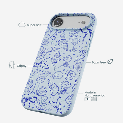 Powder Blue Ocean Charms iPhone Air Case