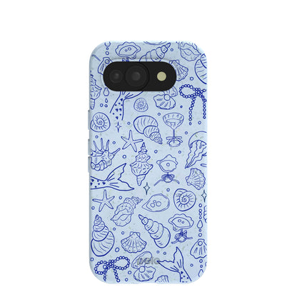 Powder Blue Ocean Charms Google Pixel 10a Case