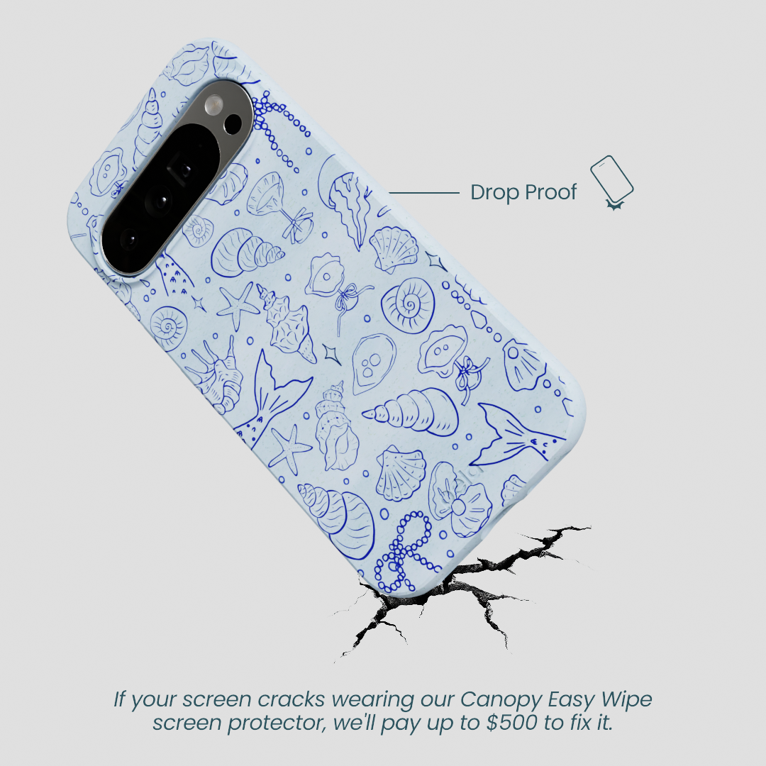 Powder Blue Ocean Charms Google Pixel 10 Pro XL Case