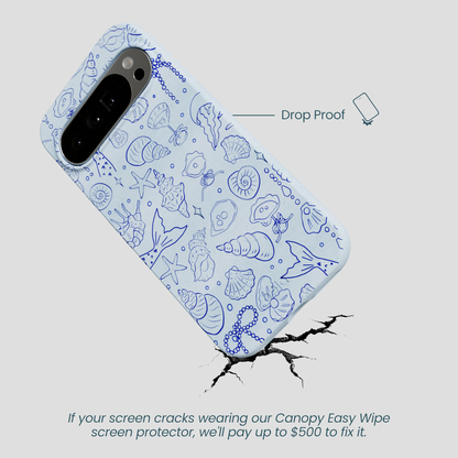 Powder Blue Ocean Charms Google Pixel 10 Pro XL Case
