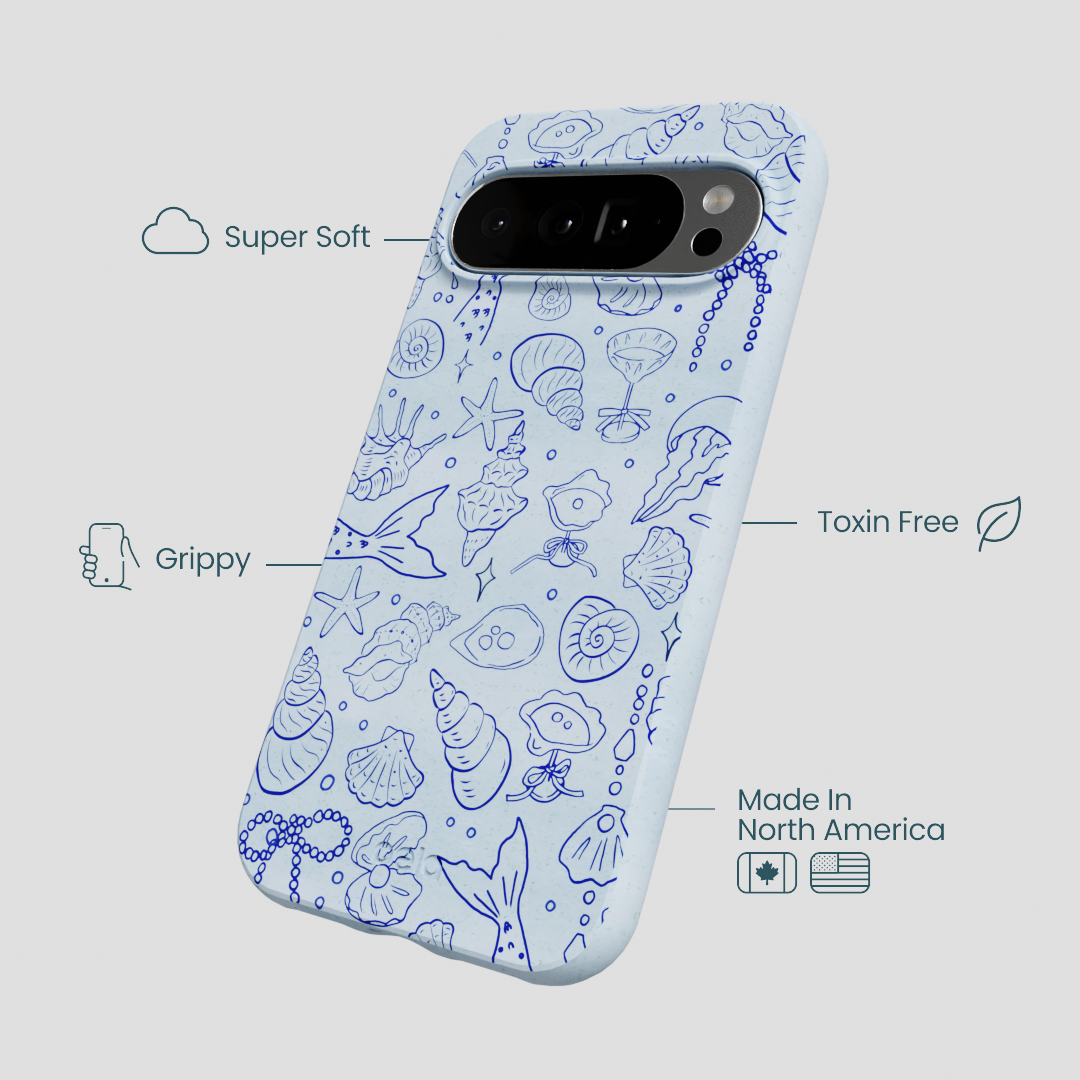 Powder Blue Ocean Charms Google Pixel 10 Pro XL Case
