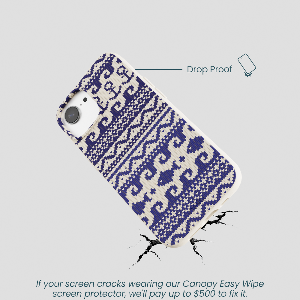 London Fog Ocean Knit iPhone 16e/17e Case