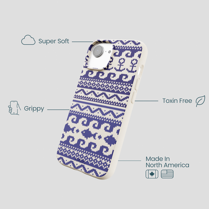 London Fog Ocean Knit iPhone 16e/17e Case
