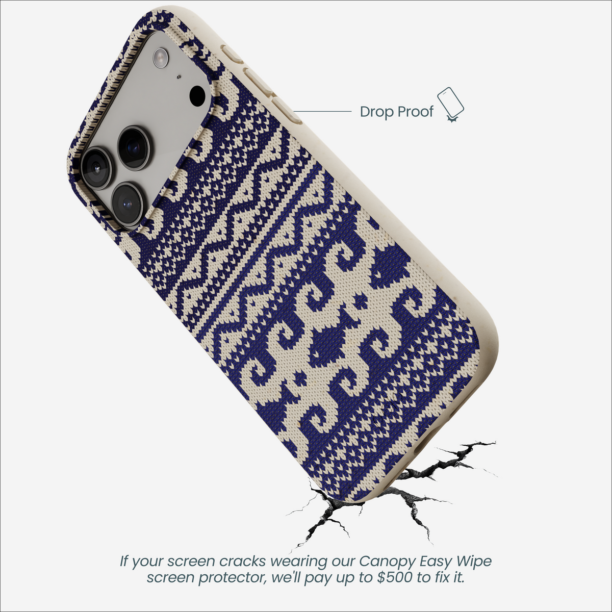 London Fog Ocean Knit iPhone 17 Pro Max Case