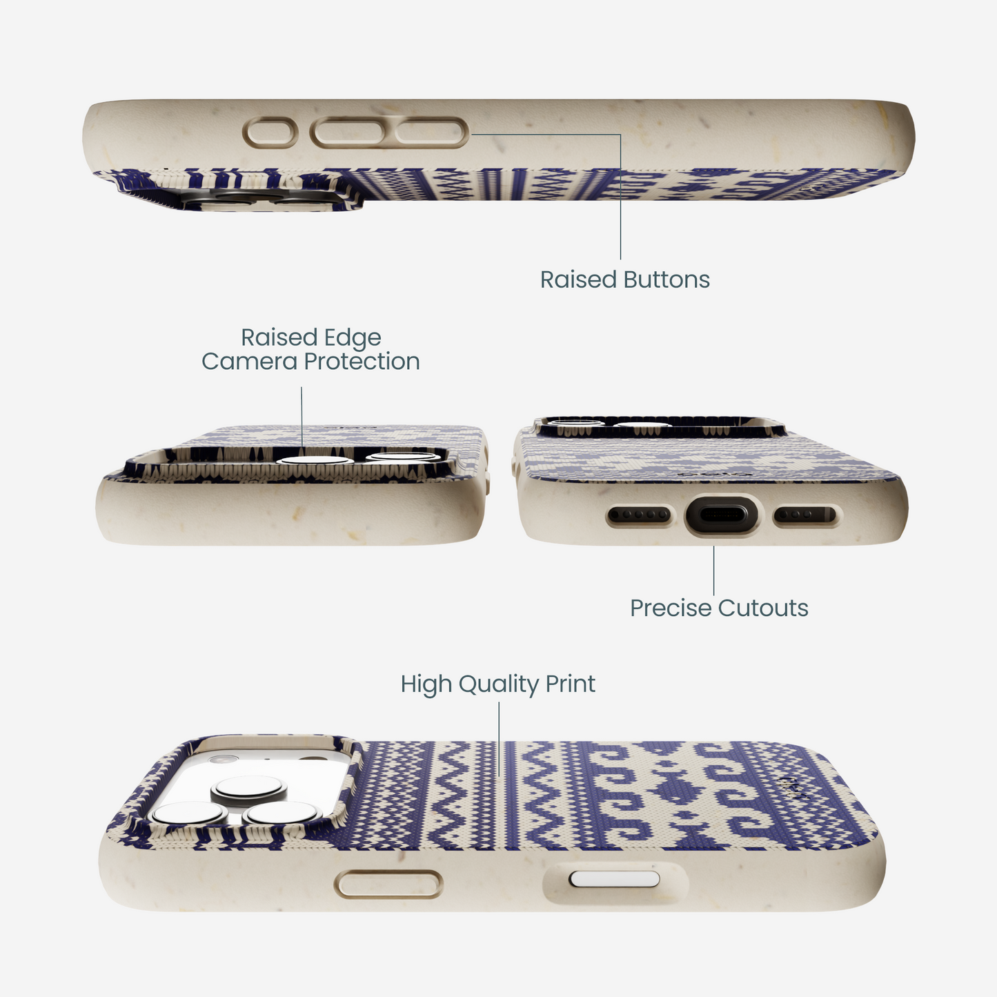 London Fog Ocean Knit iPhone 17 Pro Case