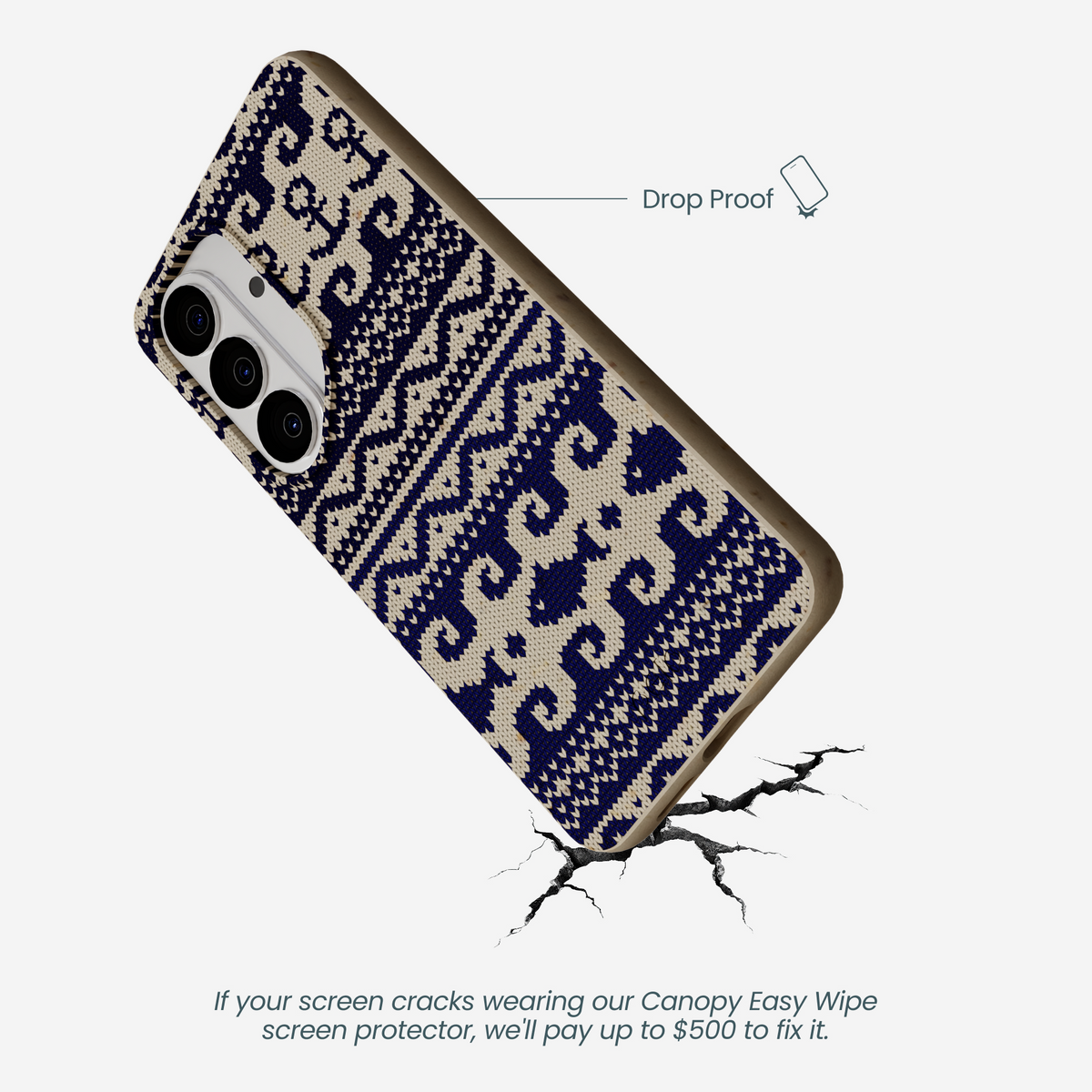 London Fog Ocean Knit Samsung Galaxy S26 Case