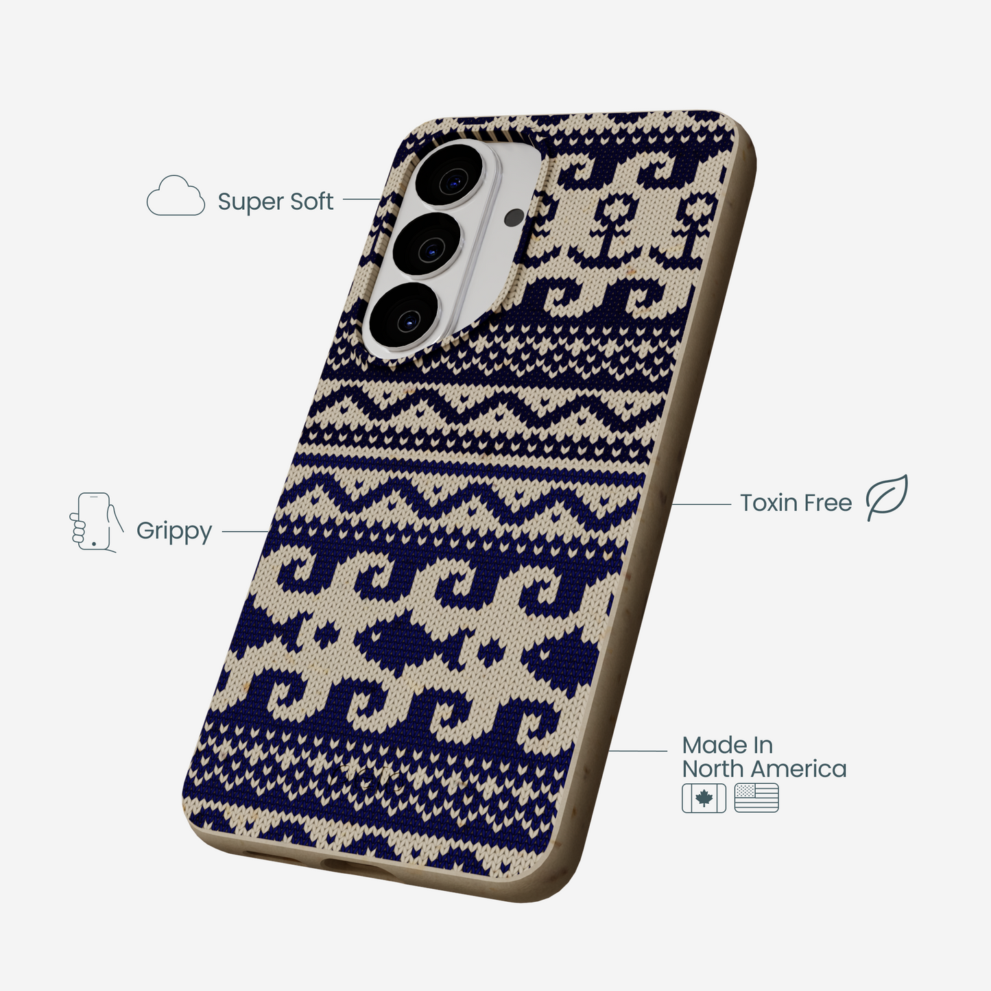 London Fog Ocean Knit Samsung Galaxy S26 Case