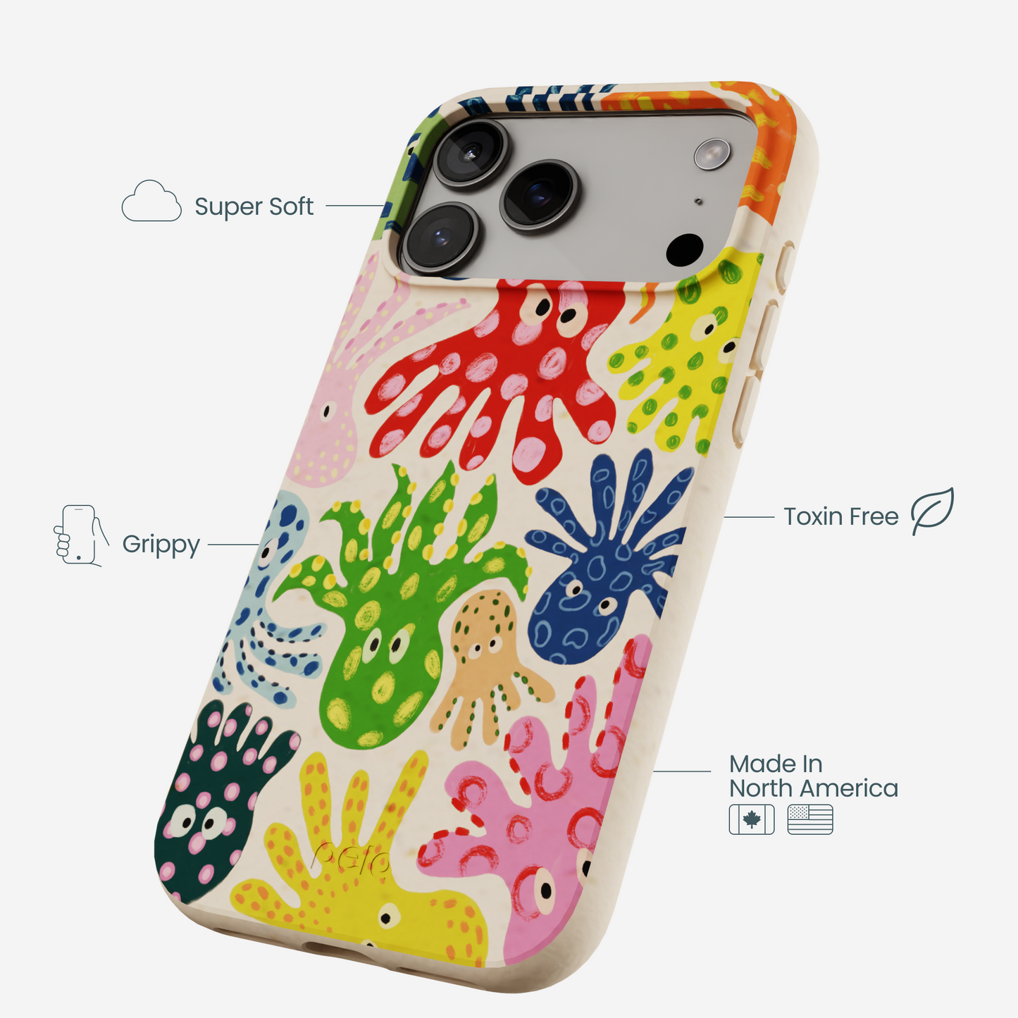 Seashell Octopi iPhone 17 Pro Max Case