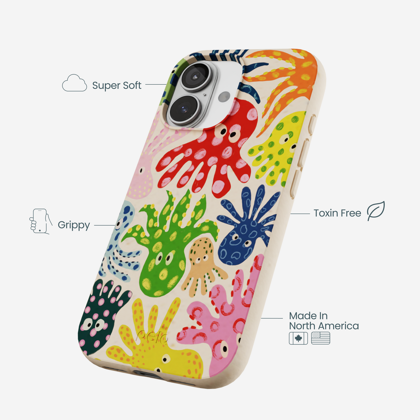 Seashell Octopi iPhone 17 Case