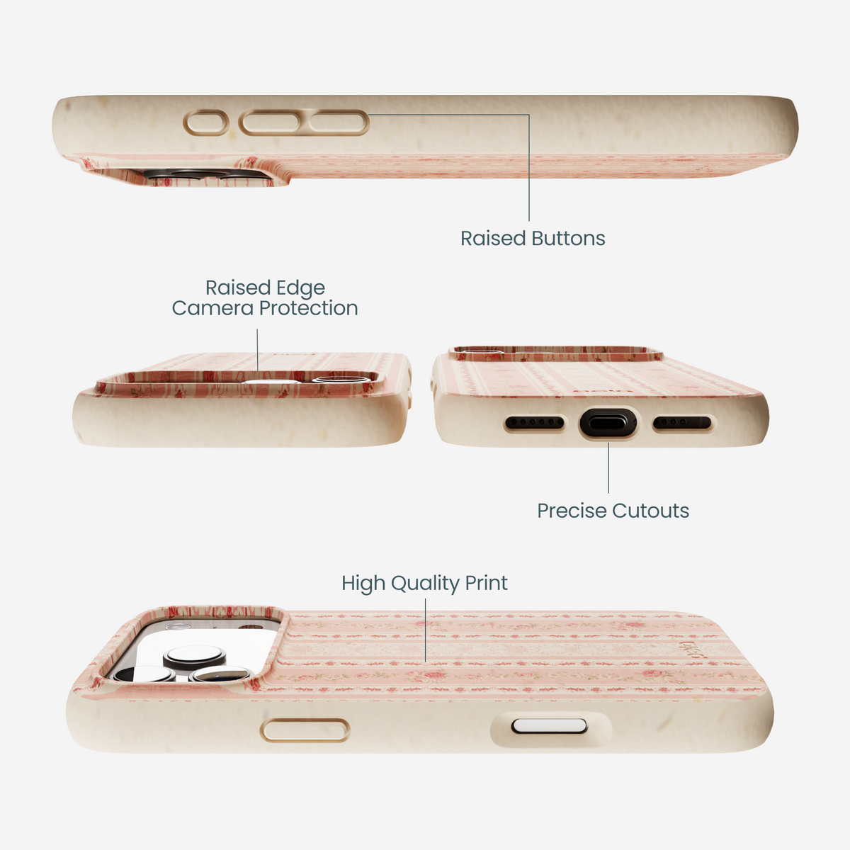 Seashell Opulent Lines iPhone 17 Pro Max Case