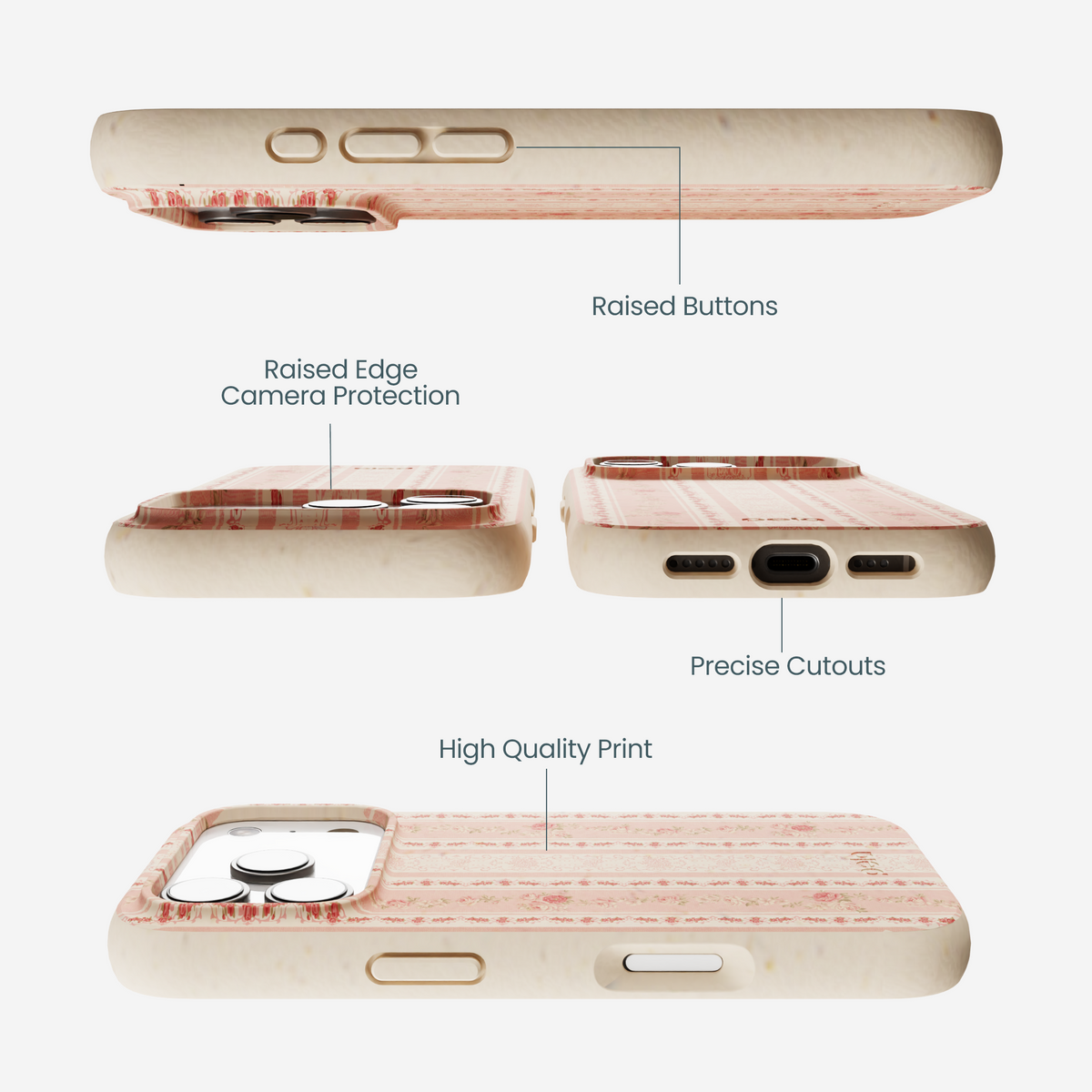 Seashell Opulent Lines iPhone 17 Pro Case