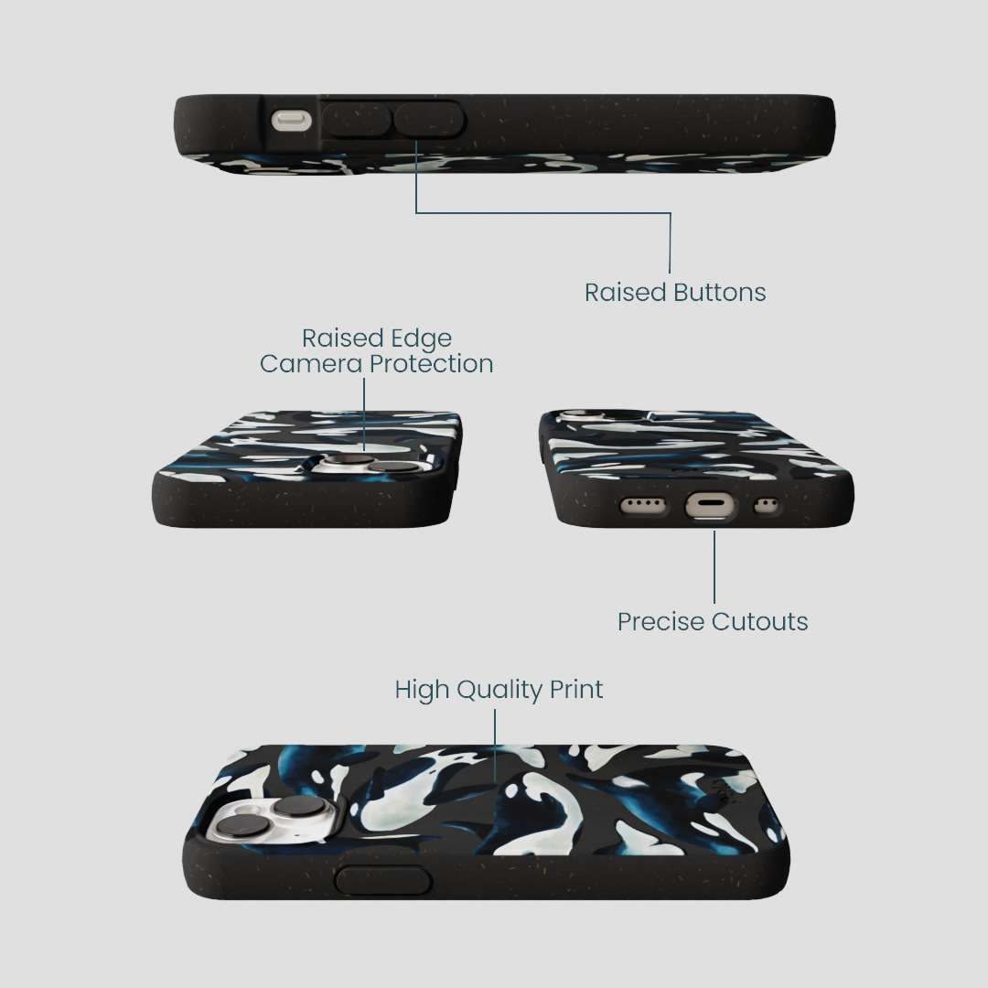 Black Orca World iPhone 13 Mini Case