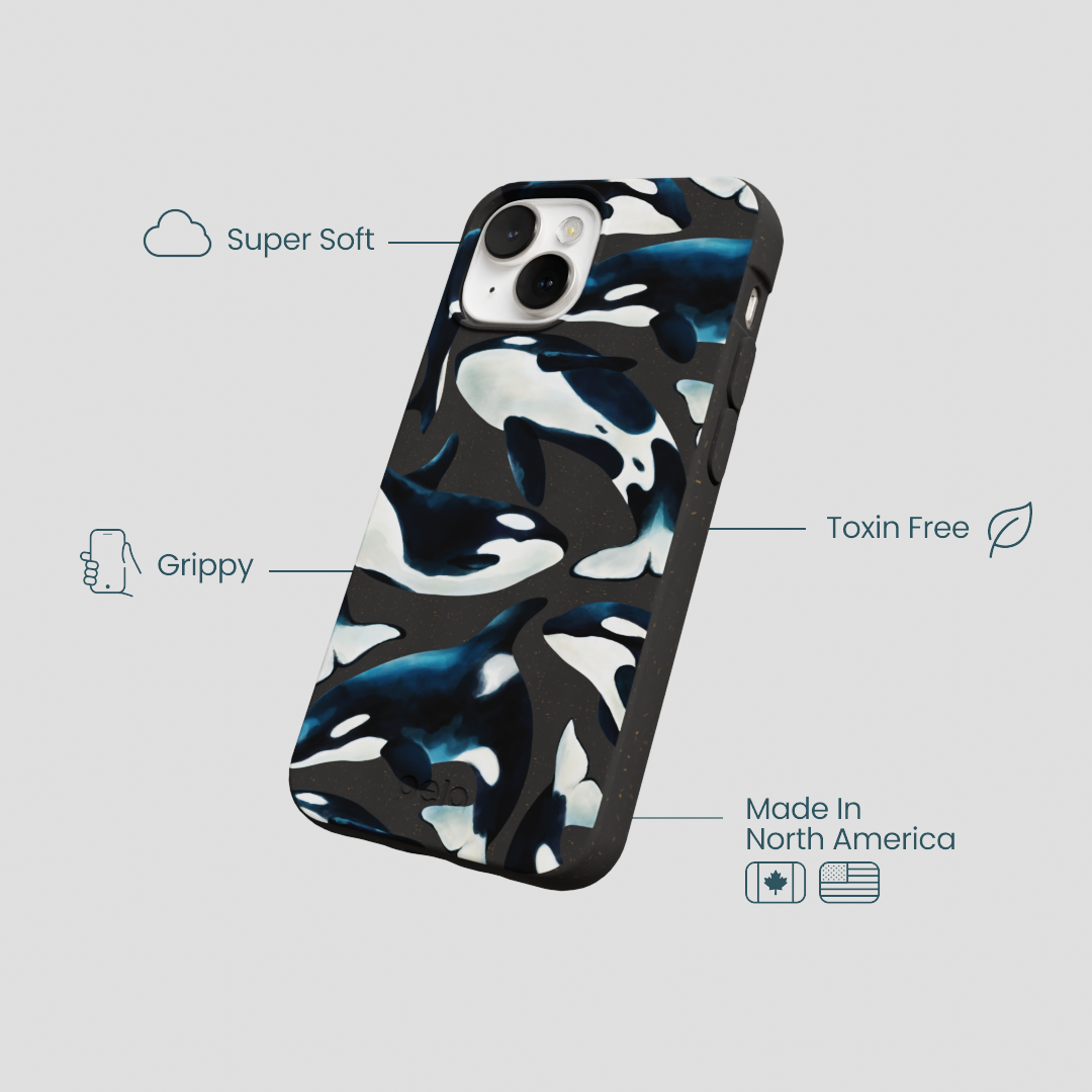 Black Orca World iPhone 13 Mini Case