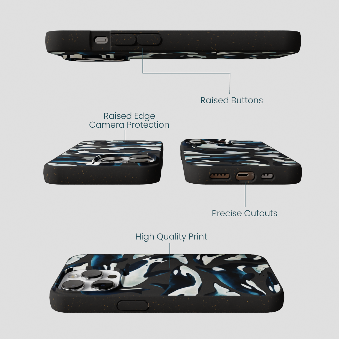 Black Orca World iPhone 13 Pro Case