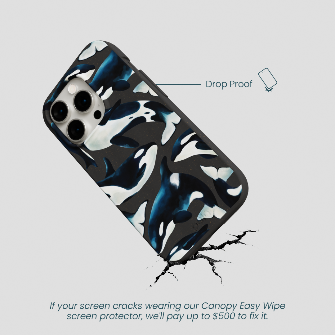Black Orca World iPhone 14 Pro Case