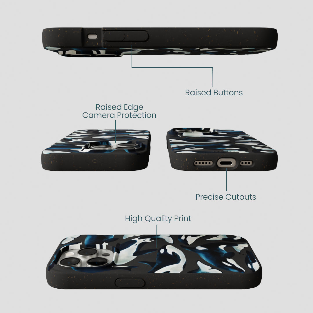 Black Orca World iPhone 14 Pro Case