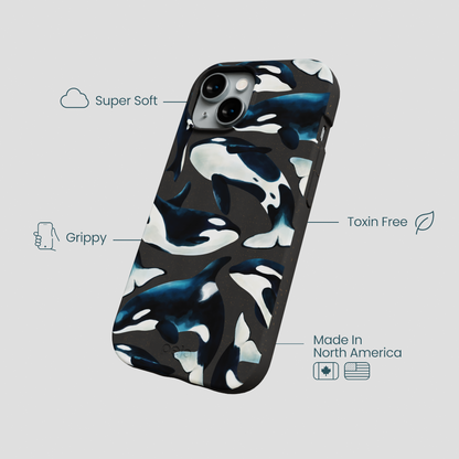 Black Orca World iPhone 14 Case