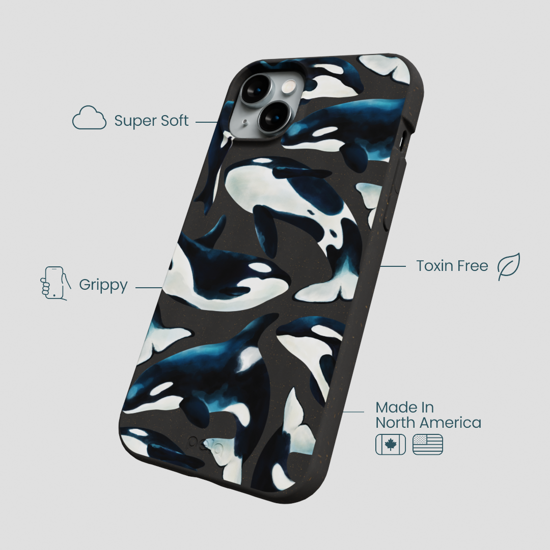 Black Orca World iPhone 15 Plus Case
