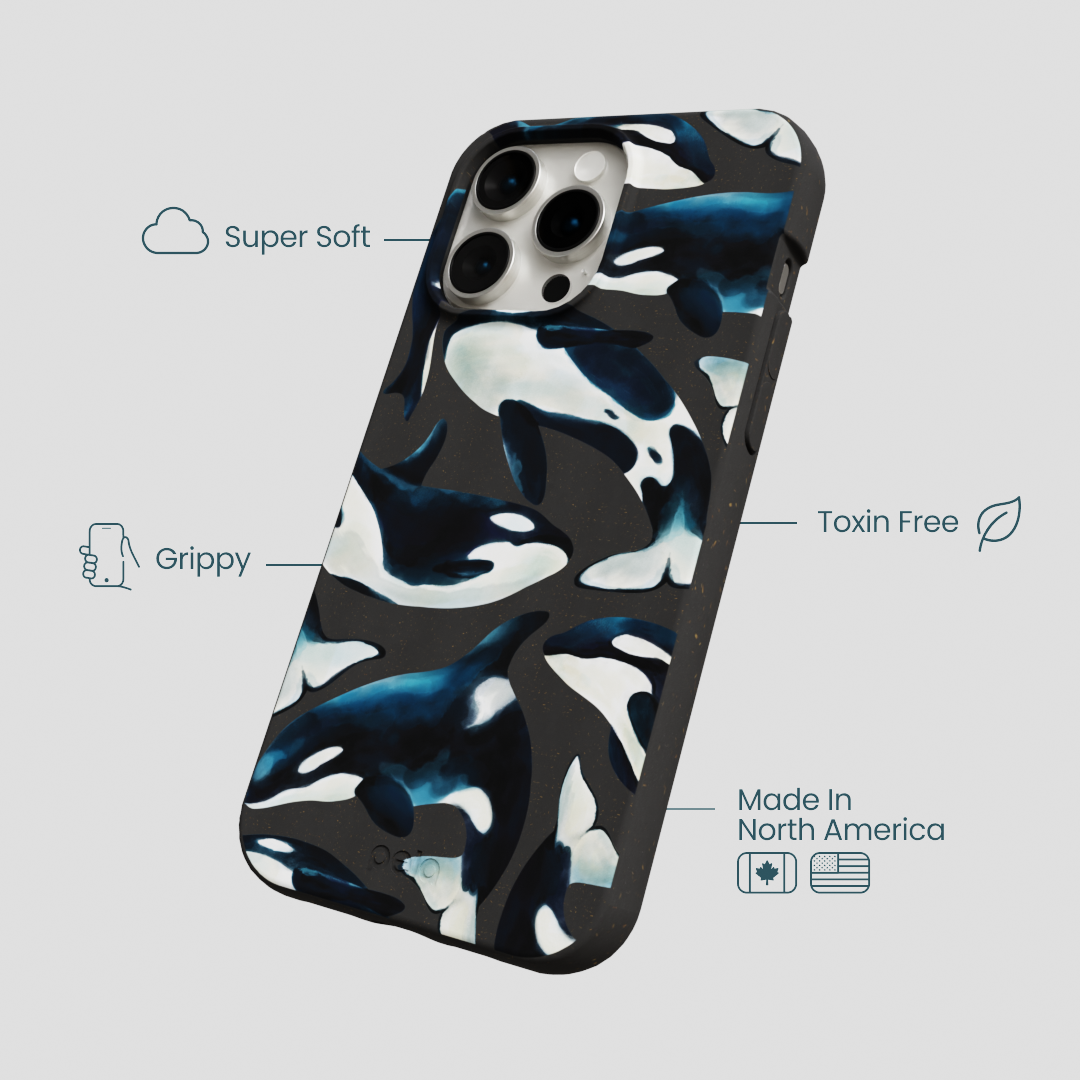Black Orca World iPhone 15 Pro Max Case