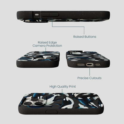 Black Orca World iPhone 15 Pro Case