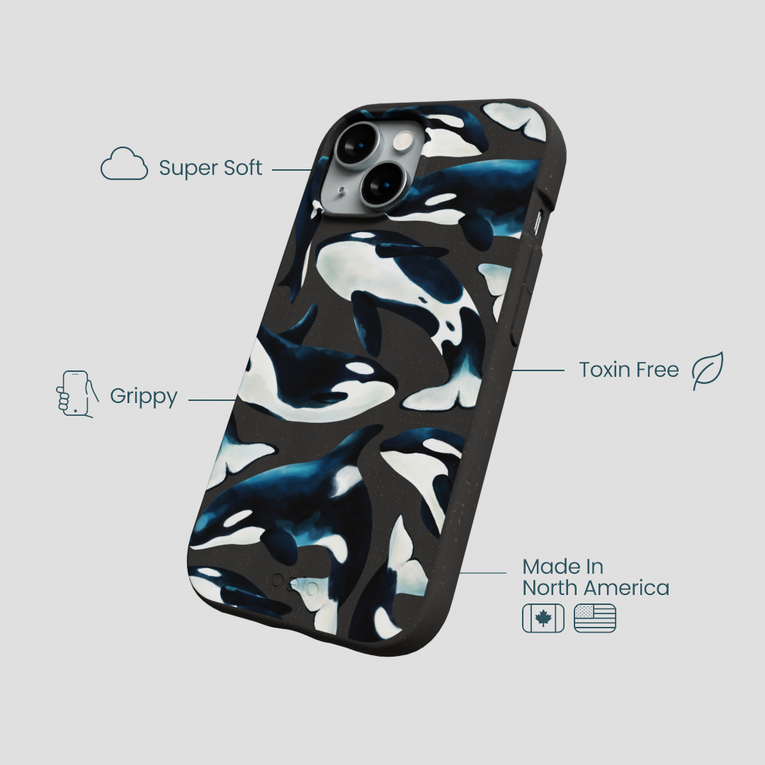 Black Orca World iPhone 15 Case