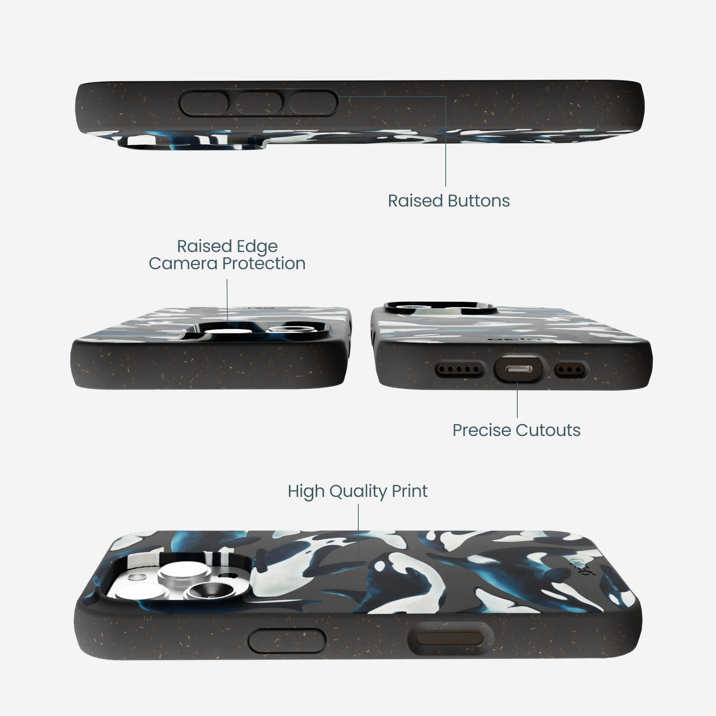 Black Orca World iPhone 16 Pro Max Case