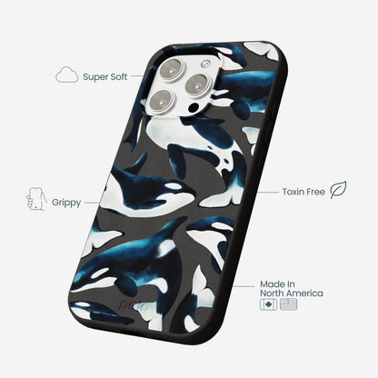 Black Orca World iPhone 16 Pro Max Case