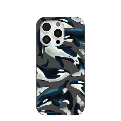 Black Orca World iPhone 16 Pro Case