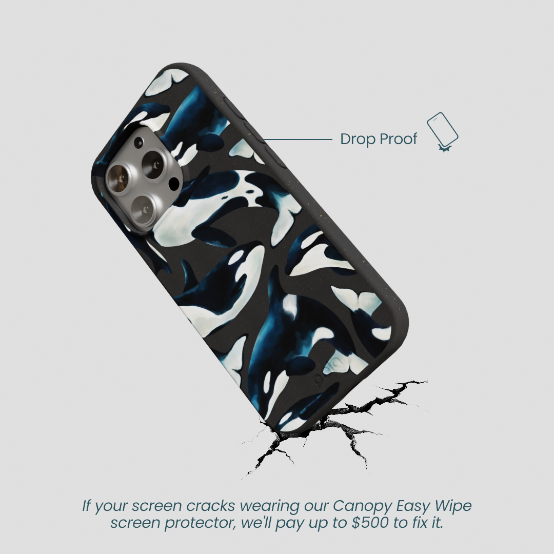 Black Orca World iPhone 16 Pro Case