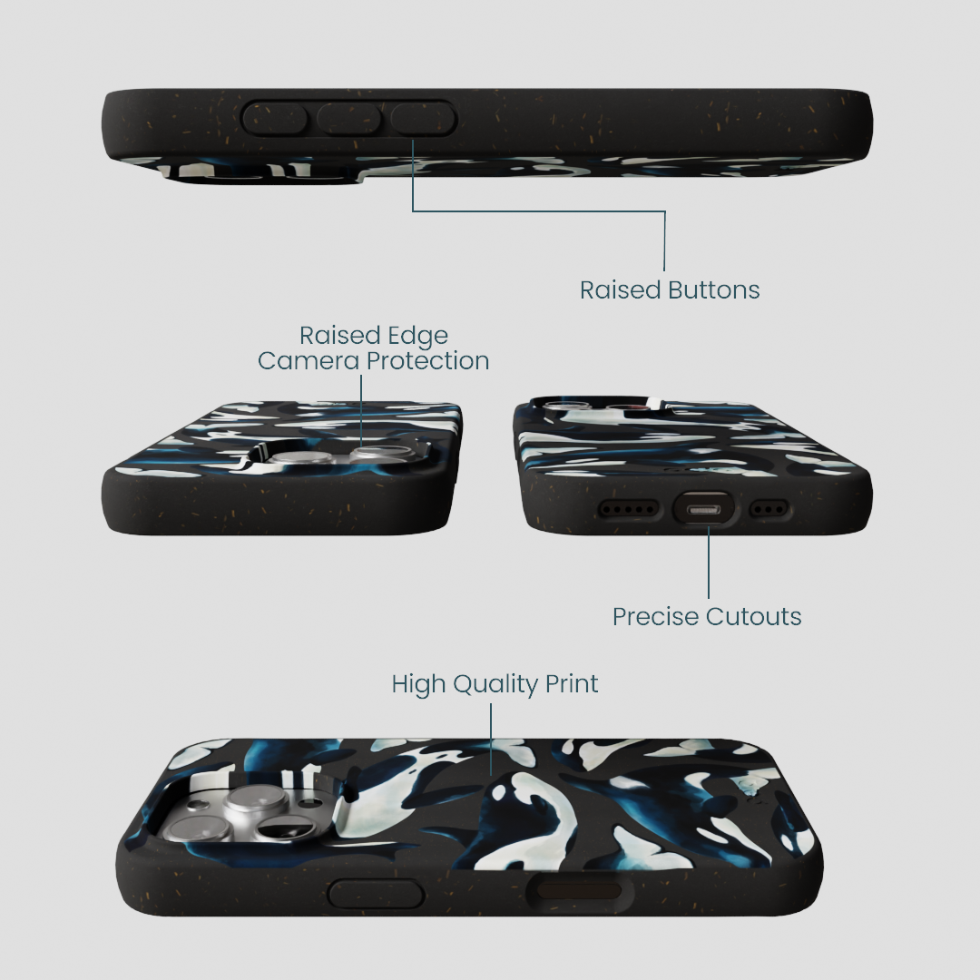 Black Orca World iPhone 16 Pro Case