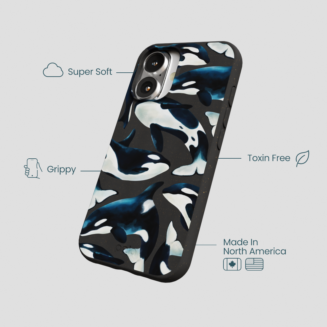 Black Orca World iPhone 16 Case