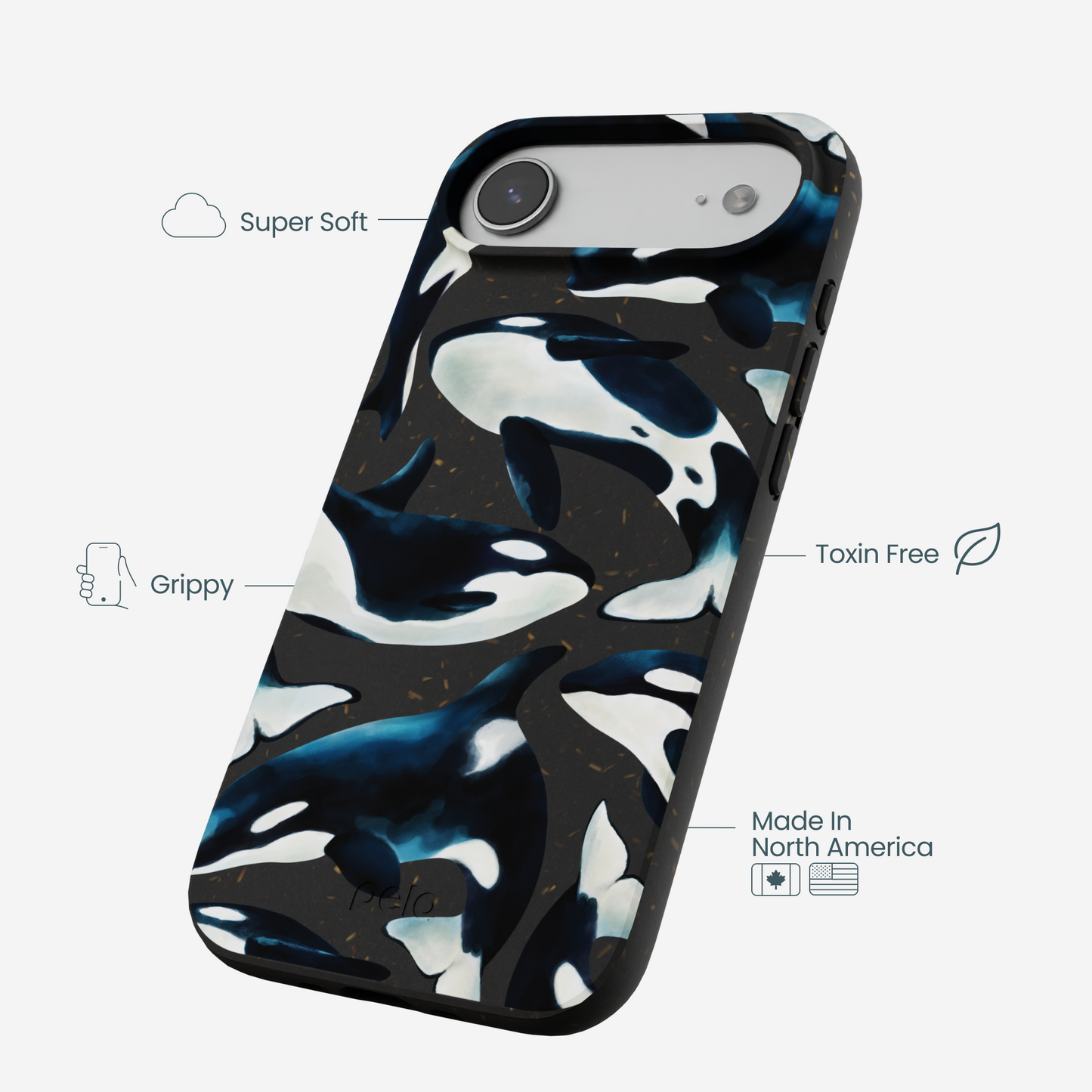 Black Orca World iPhone Air Case