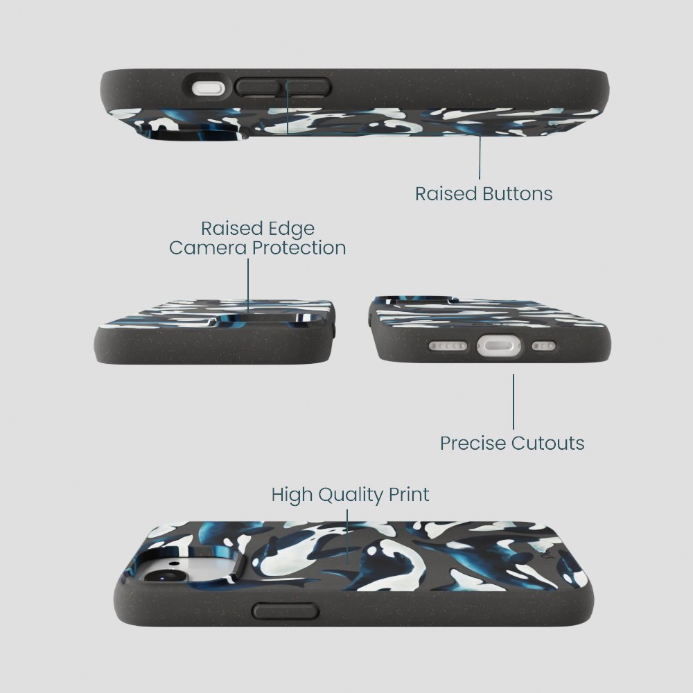 Black Orca World iPhone 16e/17e Case