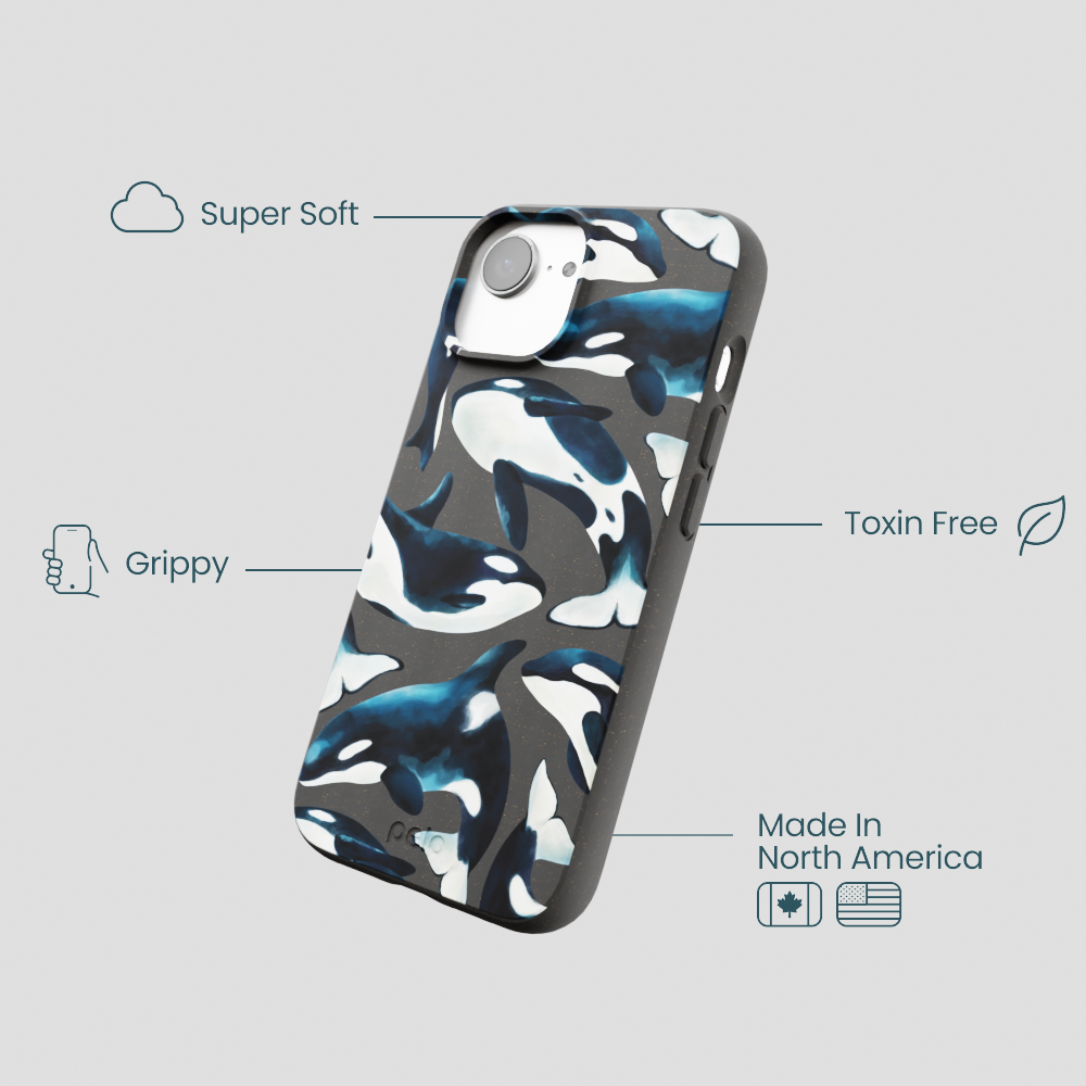 Black Orca World iPhone 16e/17e Case